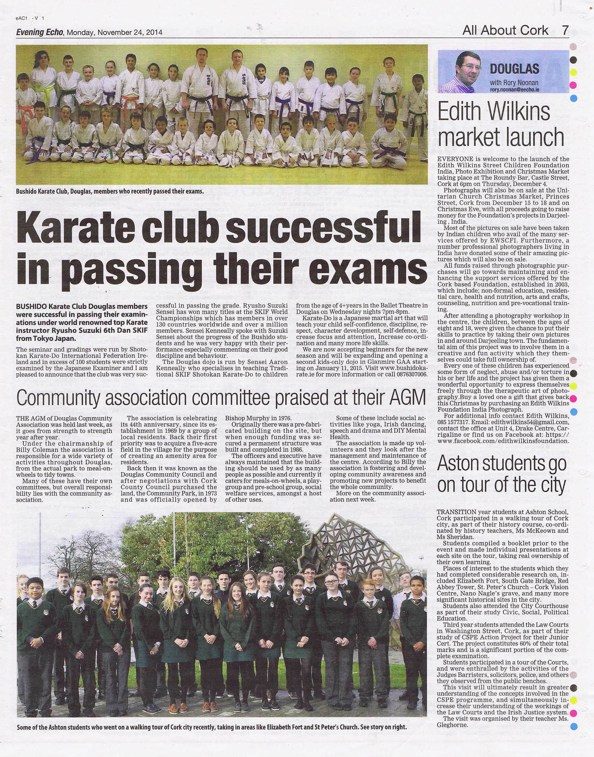 Evening Echo Feature - Karate club successful in passing their exams