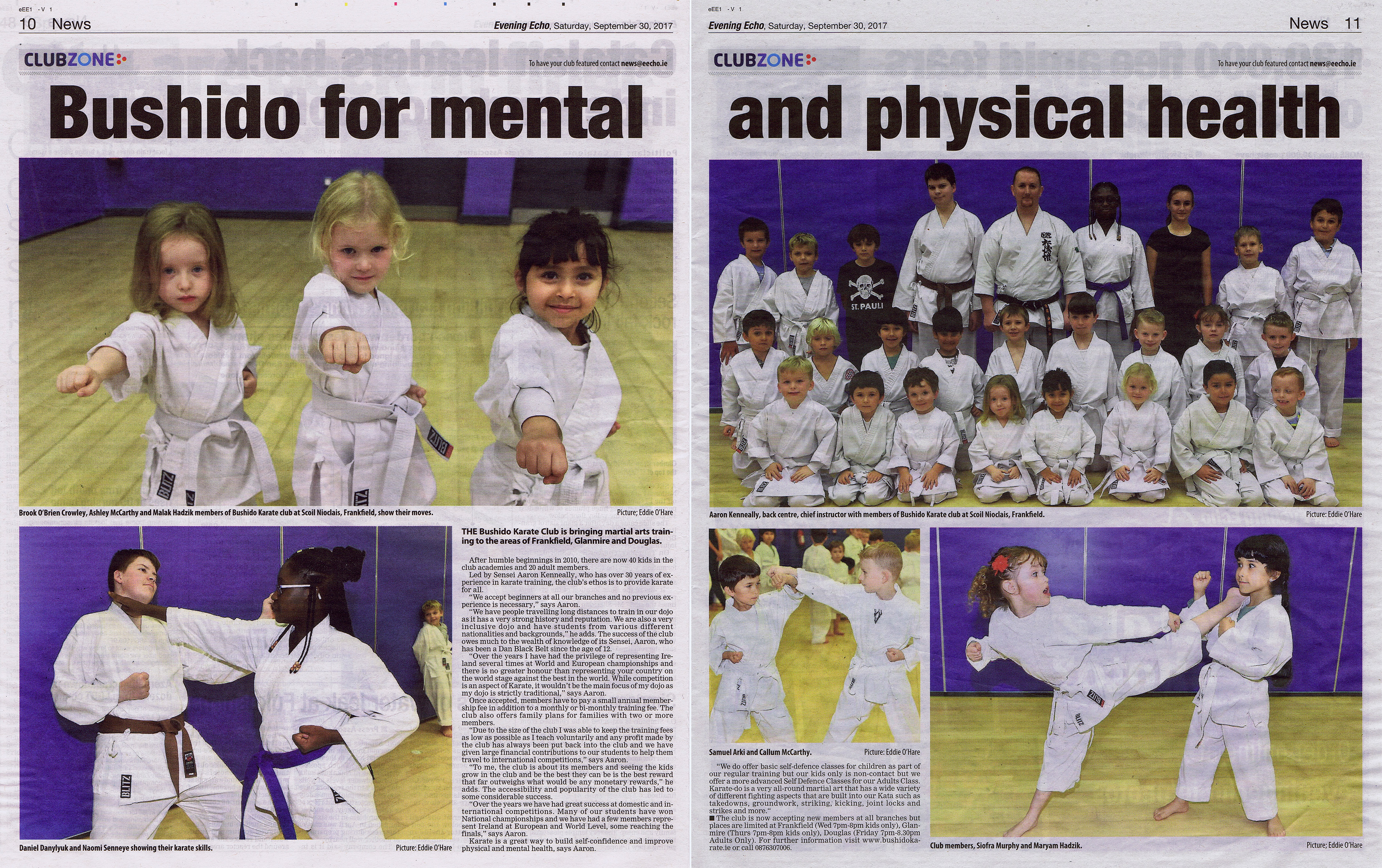 Evening Echo Feature - Bushido for mental and physical health
