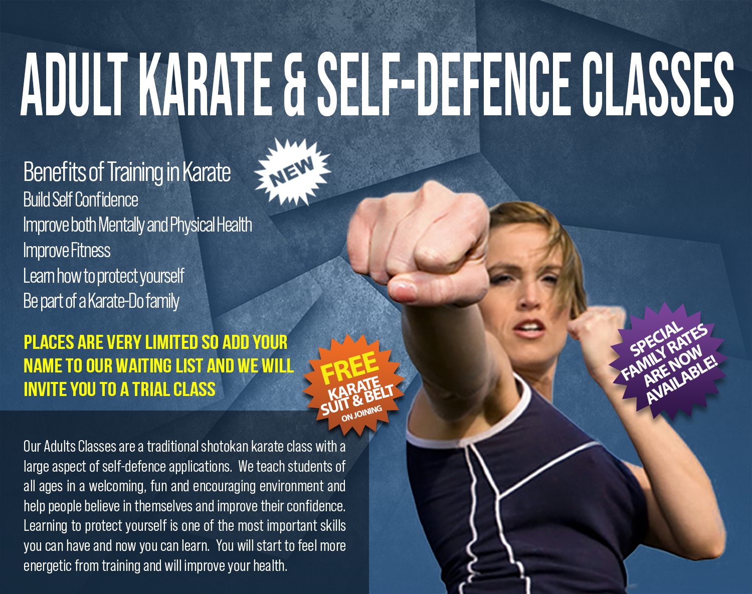 Adult Classes at Bushido Karate Club Douglas